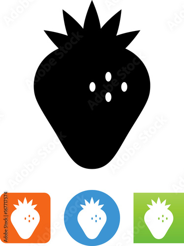 Vector Strawberry Icon - Illustration