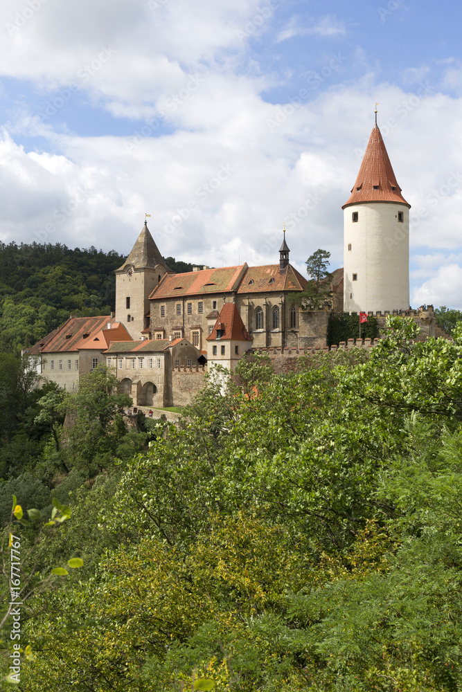 Krivoklat, Royal hunting gothic Castle, its origins date back to the 12th century, Czech Republic