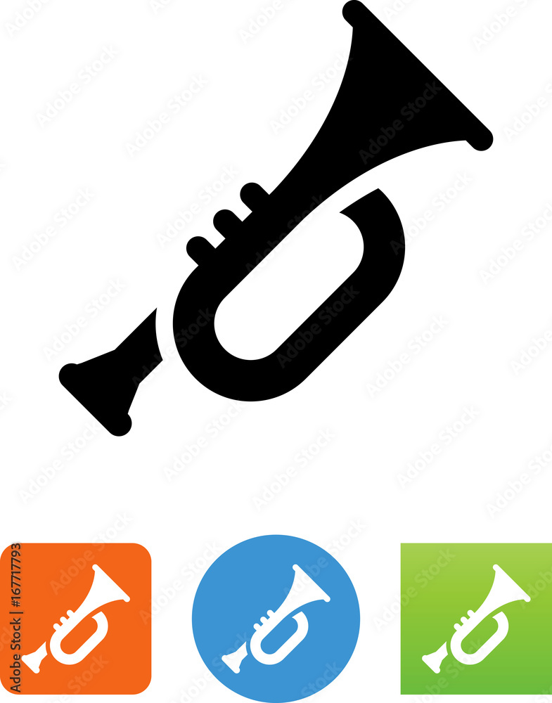 Vector Trumpet Icon - Illustration Vector Trumpet Icon - Illustration