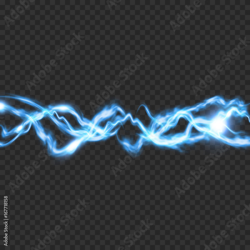 Electric lighting transparent effect. Abstract vector illustration
