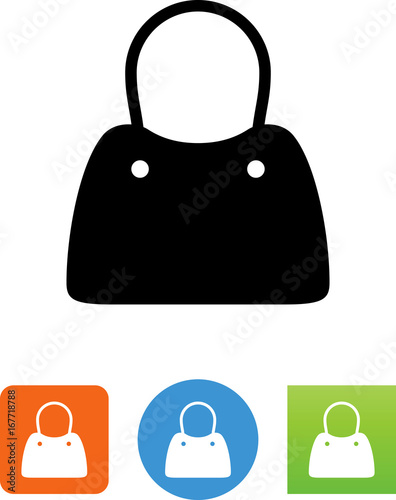 Women's Purse Icon - Illustration