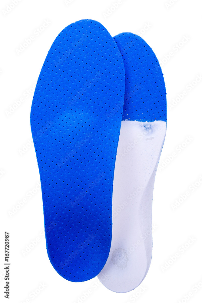 orthopedic insoles on white background orthopedic insoles on white background