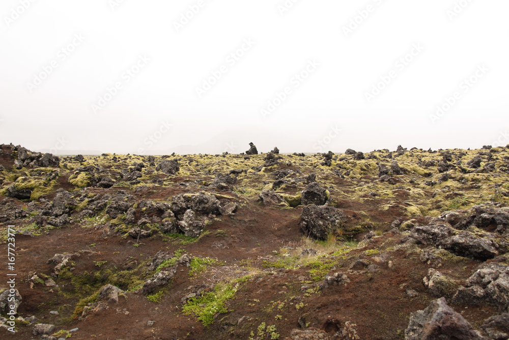 Islande, désert de pierres de Blue mountain