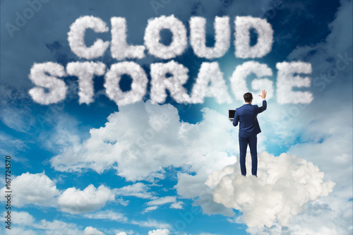 Cloud computing storage in IT concept