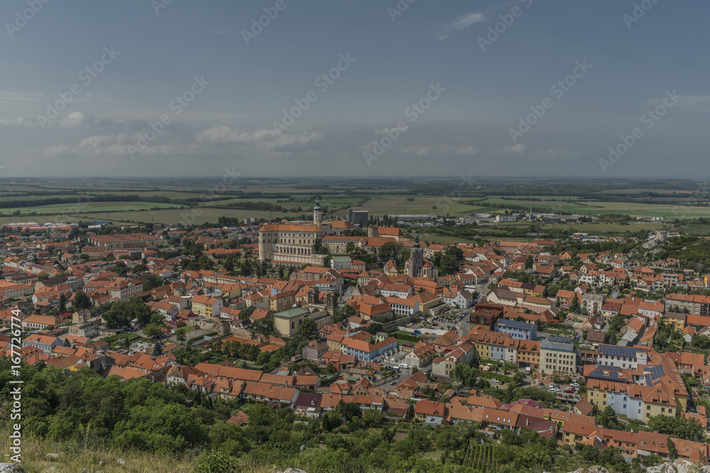 Mikulov town in south Moravia region