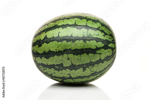 watermelon standing isolated on white background