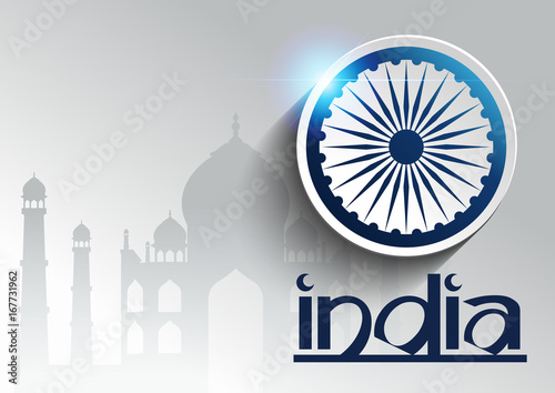 This is the central figure of the India National Flag, and it's interpreted as the eternal wheel of law