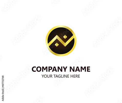 The real estate logo letter N in the circle