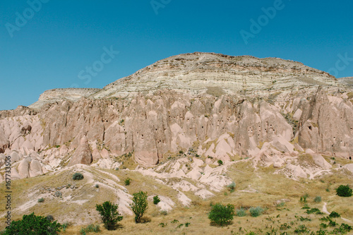 Cavusin old village, cave town in Cappadocia, Turkey