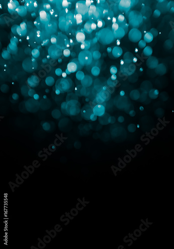 bokeh background teal