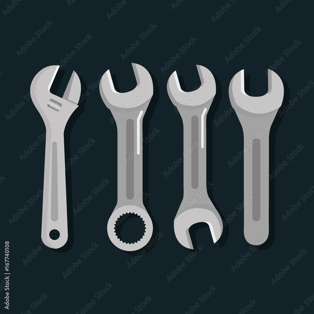 tools repair support equipment work objects vector illustration tools repair support equipment work objects vector illustration