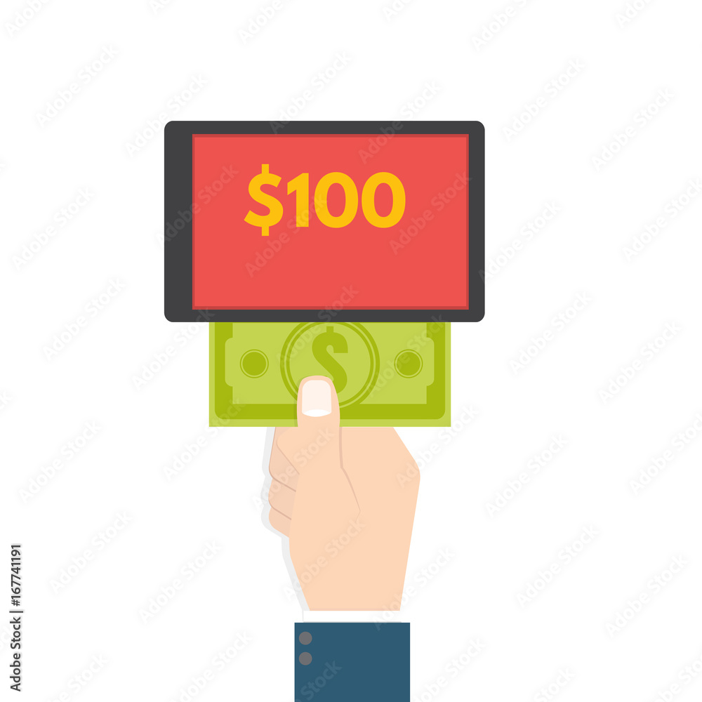 Mobile payment, e banking, Online payment use smartphone transfer concept. Flat style. Vector illustration Mobile payment, e banking, Online payment use smartphone transfer concept. Flat style. Vector illustration