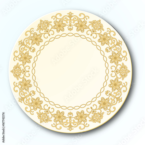Western Porcelain Plate 