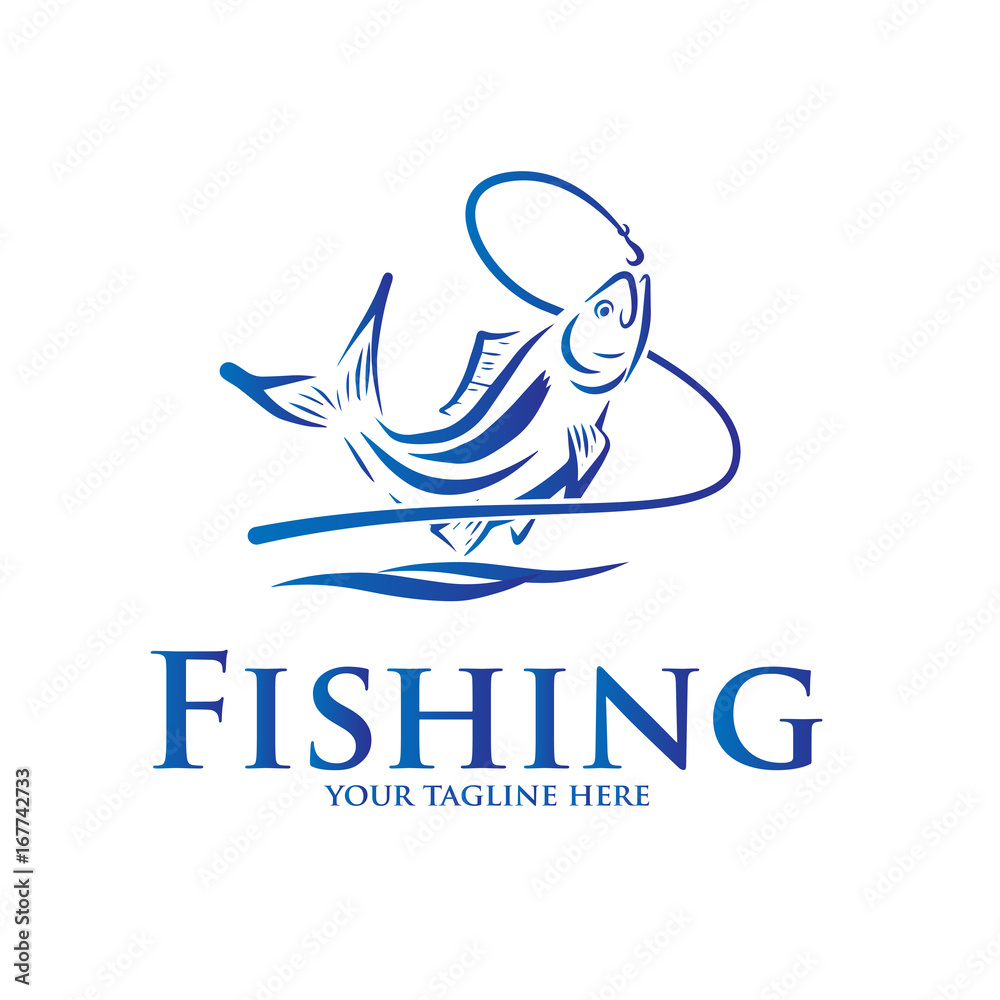 Fototapeta premium fishing logo