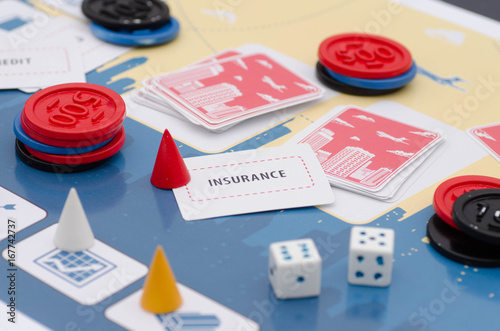 Board Game Prototype Business. Special Decorations.