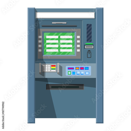 Bank ATM. Automatic teller machine.
