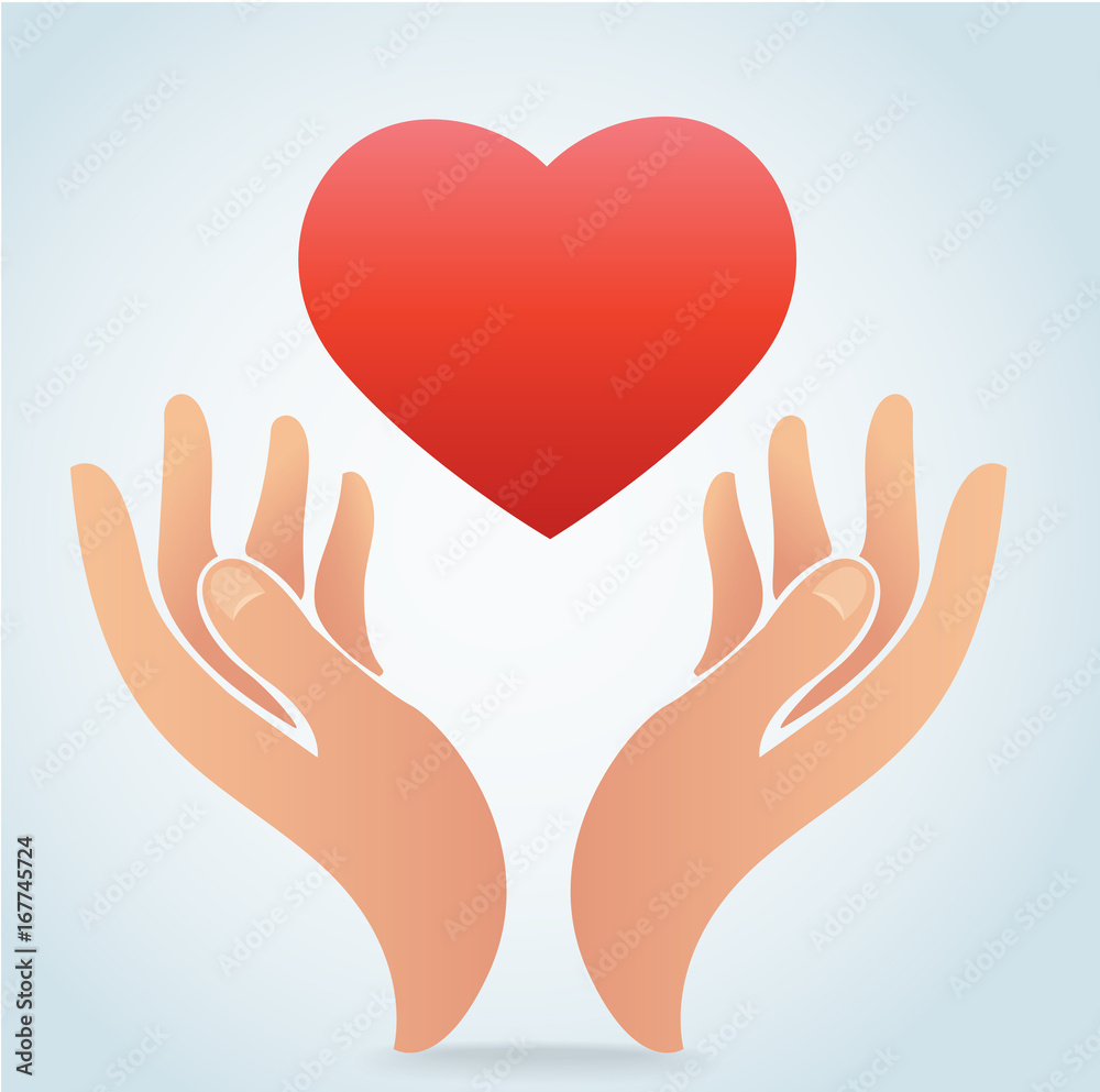 hand holding the heart vector hand holding the heart vector