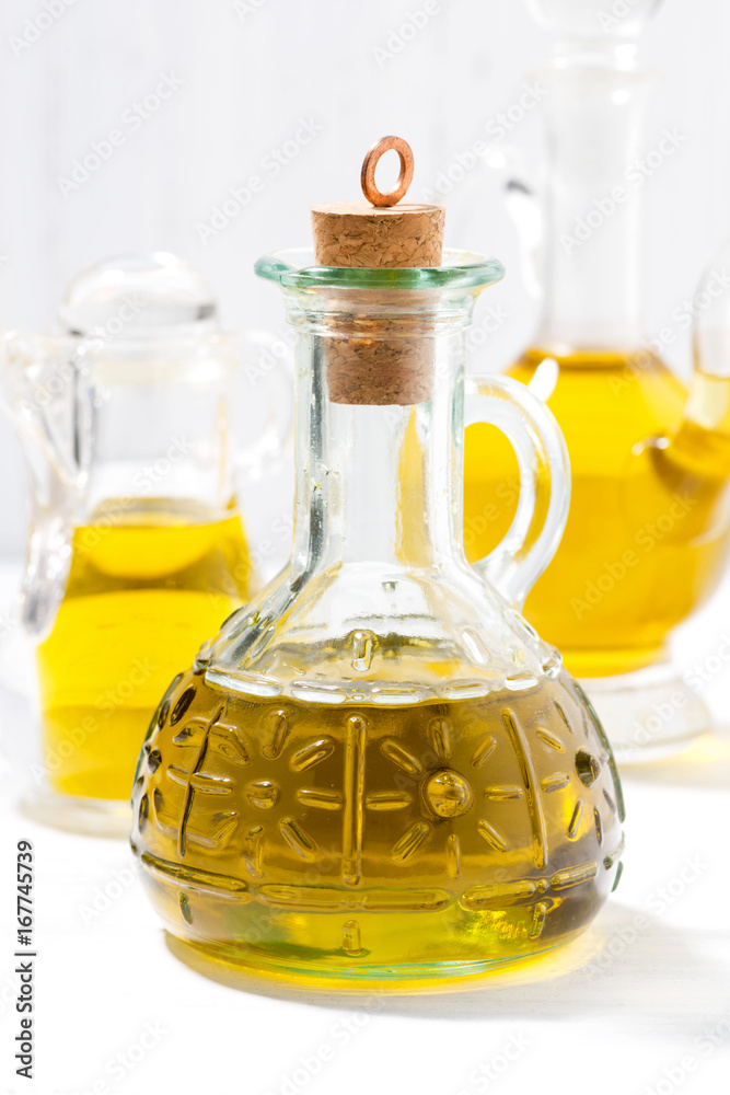 assortment of olive oil, closeup assortment of olive oil, closeup