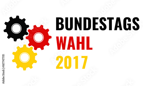 bundestagswahl 2017, drei farben getriebe konzept