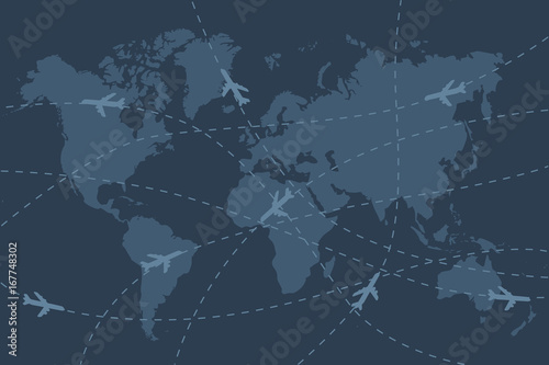 aviation map background