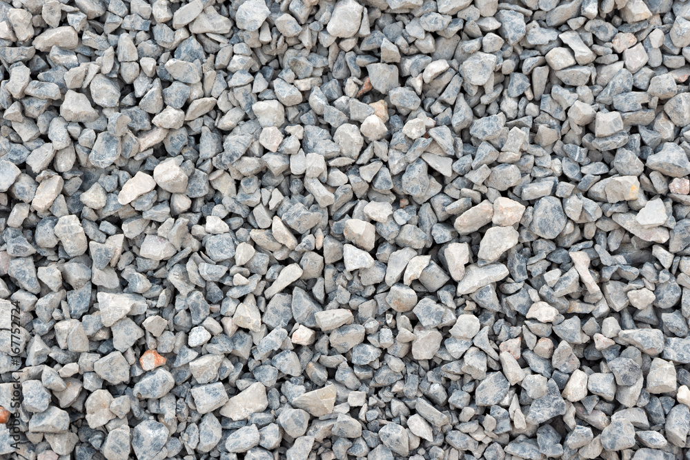 Crushed rock. Crushed rock.