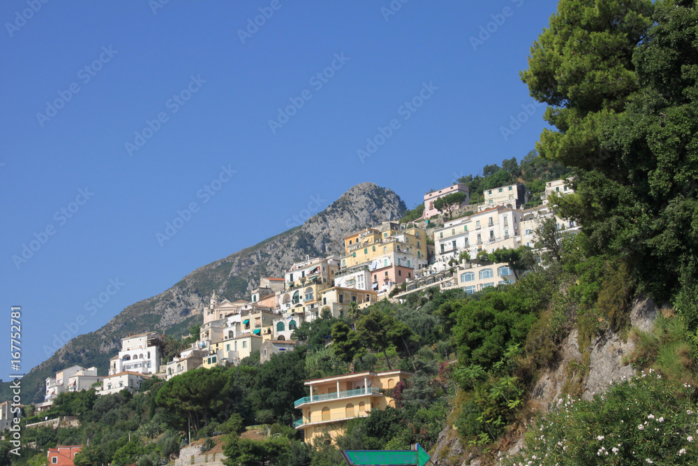 Amalfiküste Hügel mit Meer Blick