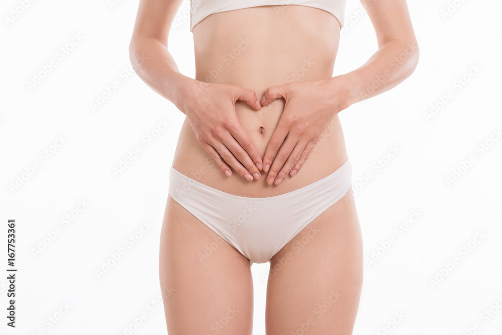Woman loves her body Woman loves her body
