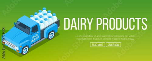 delivery milk truck