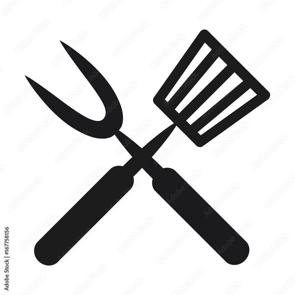 Roasting utensil cutlery icon vector illustration design Roasting utensil cutlery icon vector illustration design