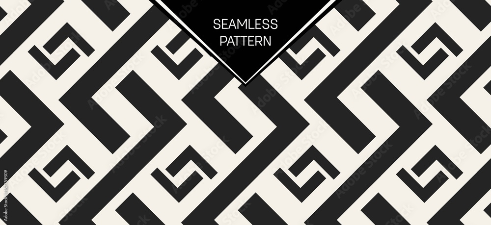 Abstract concept vector monochrome geometric pattern. Black and white minimal background. Creative illustration template. Seamless stylish texture. For wallpaper, surface, web design, textile, decor. Abstract concept vector monochrome geometric pattern. Black and white minimal background. Creative illustration template. Seamless stylish texture. For wallpaper, surface, web design, textile, decor.