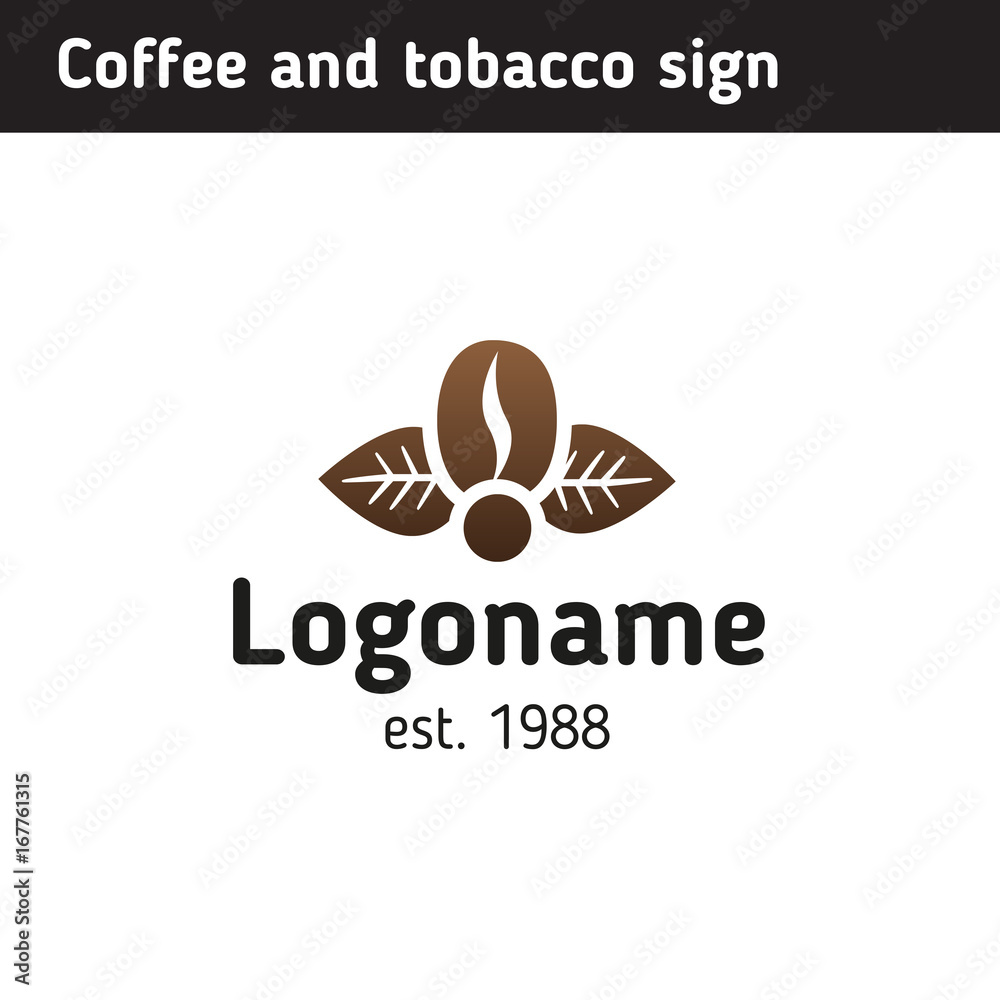 Logo template for a coffee house Logo template for a coffee house