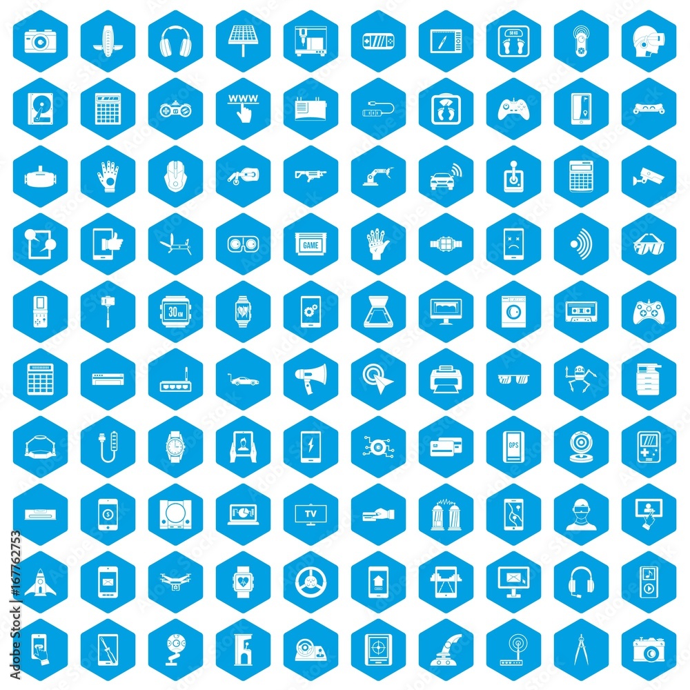 100 adjustment icons set blue 100 adjustment icons set blue