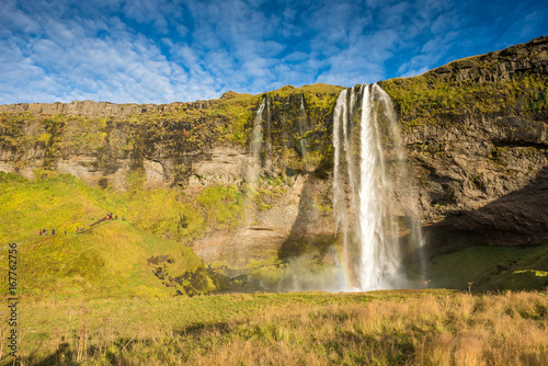 Seljalandsfoss Wasserfall an der Ringstrasse  Island