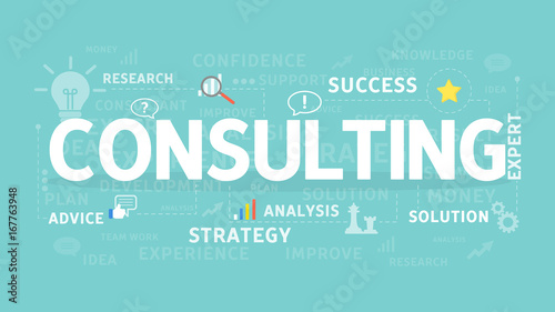 Consulting concept illustration.