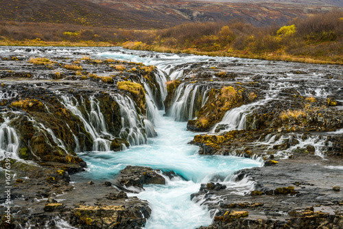 Fototapeta Naklejka Na Ścianę i Meble -  wunderbarer Brúarfoss Wasserfall in Island