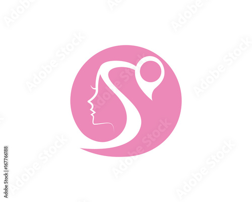 Beauty Women face silhouette character Logo Template woman face silhouette character illustration logo icon vector