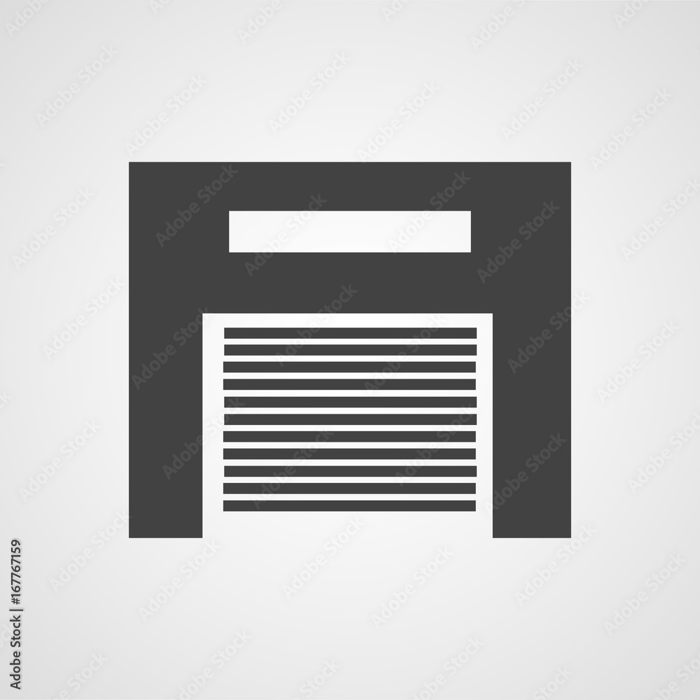 Garage vector icon Garage vector icon