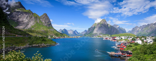 Beautiful Reine village in Lofoten, Norway