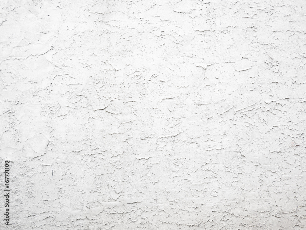 Fototapeta premium Bright White Stucco Wall Texture