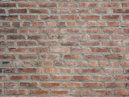 Brick Wall Background Texture; thick mortar