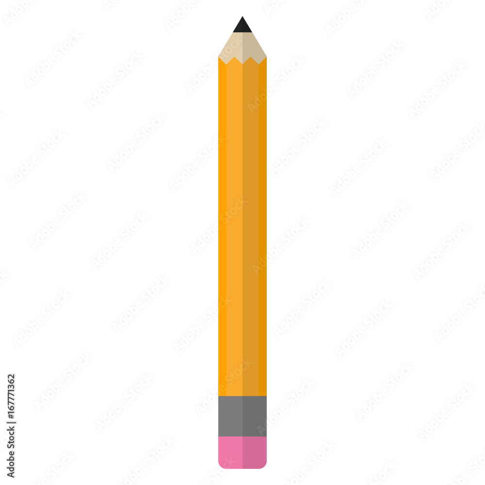 Pencil flat icon, vector sign