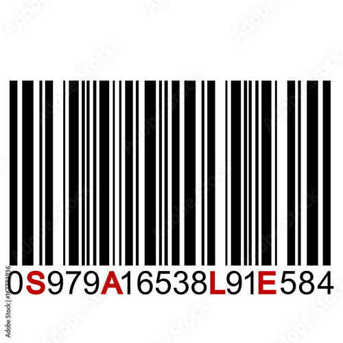 SALE message on barcode