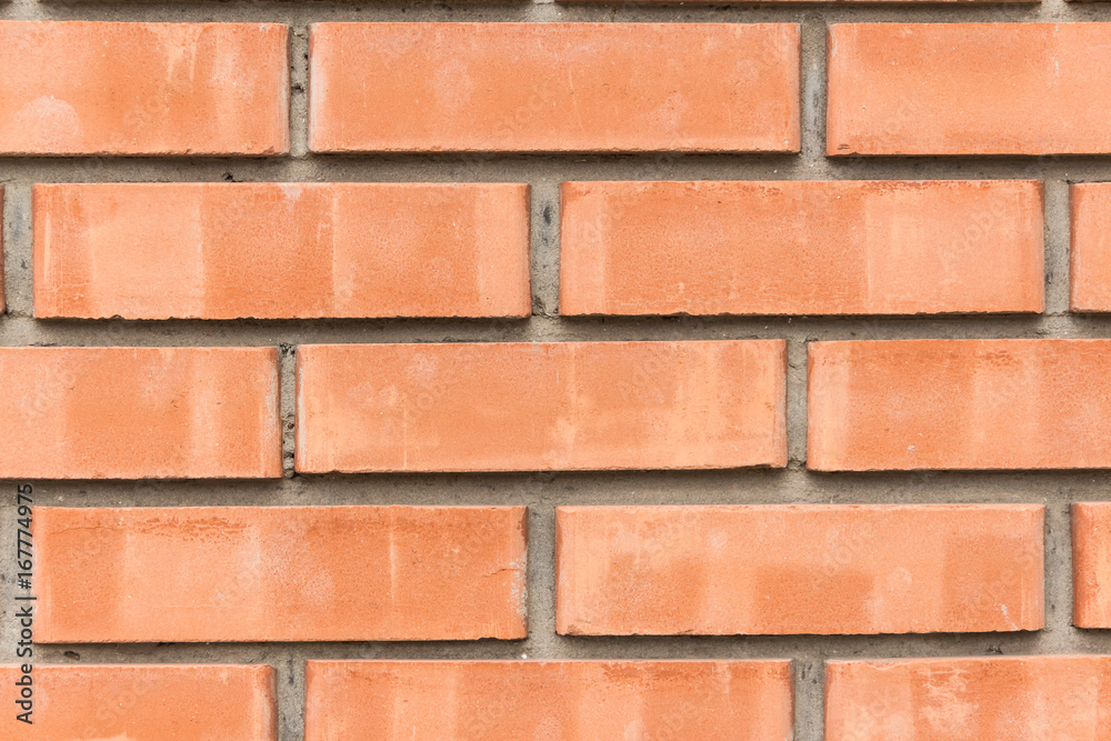 Obraz premium Orange brickwork. background.