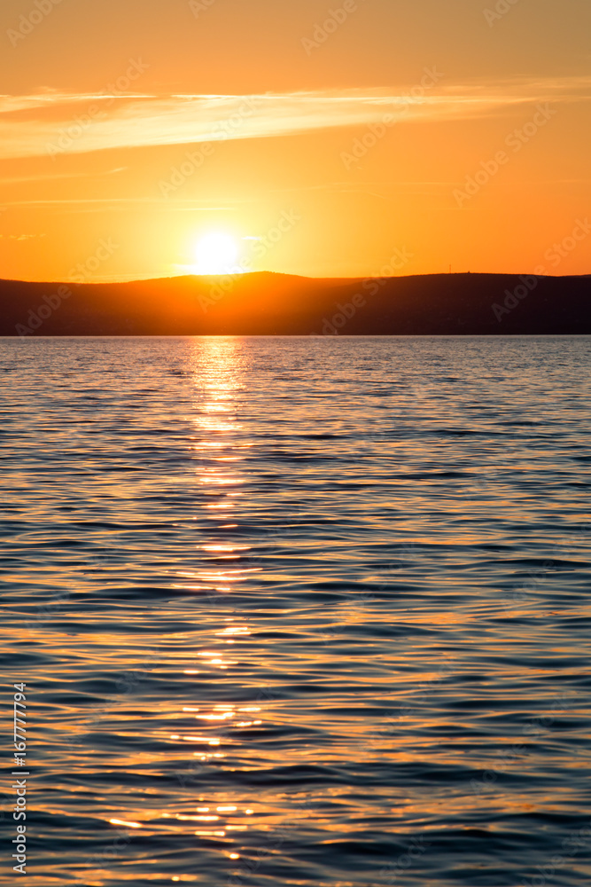 sunset lake Balaton