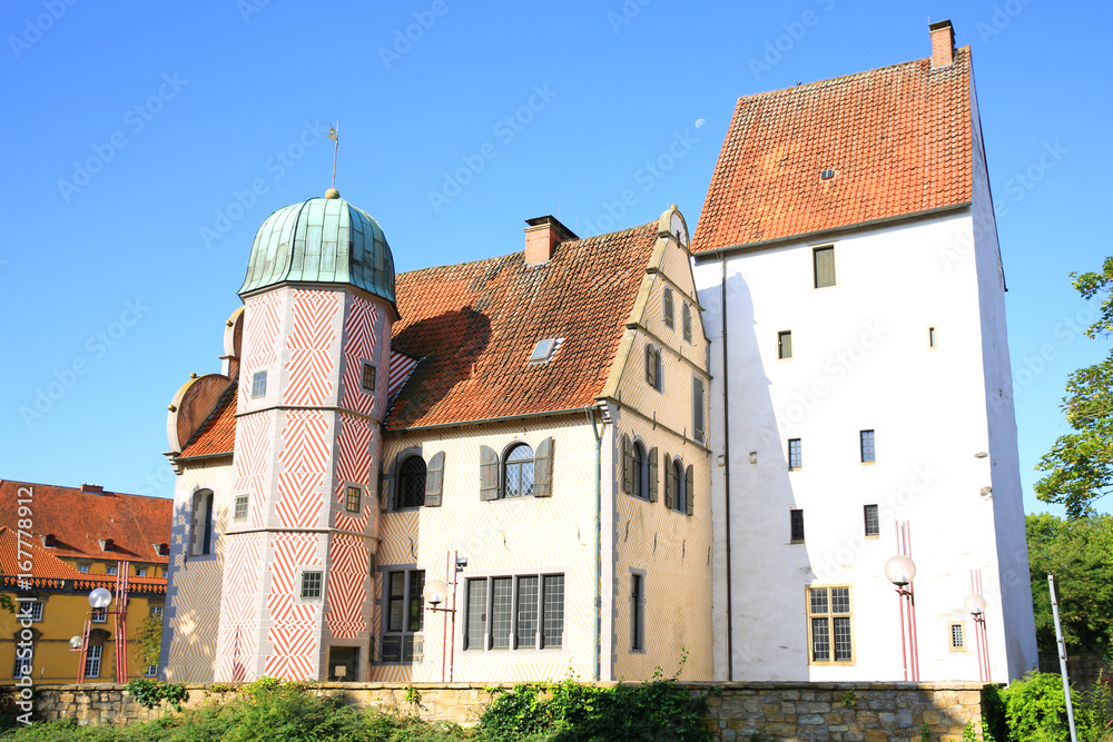 Historic Manor House Ledenhof in Osnabrueck, Lower Saxony, Germany