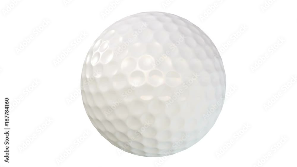 Golf ball spinning with alpha matte - Loopable animation in 4k Video of golf ball in 4k: 1. Golf ball on the white background 2. Separate alpha matte Golf ball spinning with alpha matte - Loopable animation in 4k Video of golf ball in 4k: 1. Golf ball on the white background 2. Separate alpha matte
