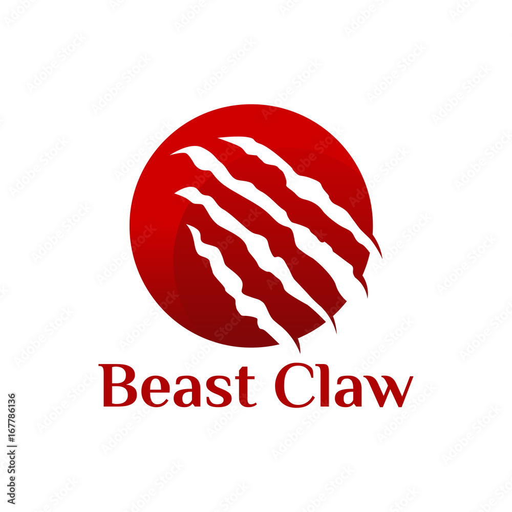 Beast Claw logo template designs vector illustration Stock Vector ...