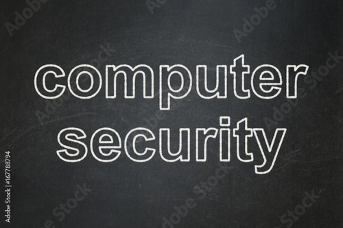 Security concept: Computer Security on chalkboard background