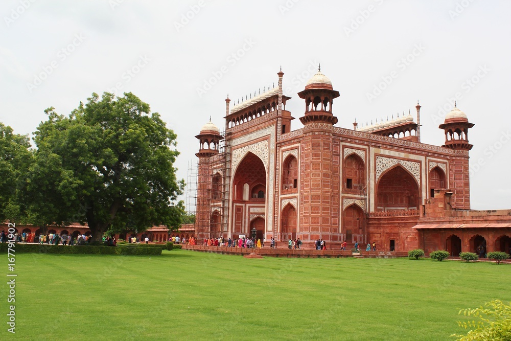 Main Entrance to Taj Mahal - Monument of love, Agra India