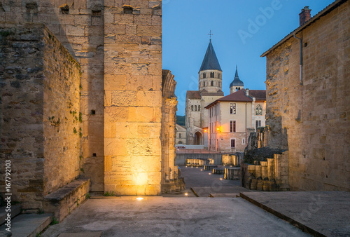 View of the Abbey Church of Cluny, Burgundy - France photo